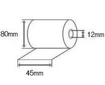 ※使用可能レジスターは下記の適応機種一覧をご確認ください。幅：45mm×外径：80mmのレジロールをお使いの場合に適応いたします。 適応機種　※下記表の適応機種に記載がない場合でもサイズが合えばお使いいただけます。 東芝テック MA-300/305/315/316/301/306/1650 AR-300　FS-1260/1270/1500/1750/1755/1900 シャープ ER-330S　ER-310S　ER-300S 日本NCR 日本NRC220　日本NRC2115　日本NRC2116　日本NRC211日本NRC2120 ※サイズ　：　幅45×外径80×内径12（単位:mm） ※梱包形態　：　外箱10巻 ◆レシートは他ジャンル商品との混在はできませんのでご了承下さい。 （他ジャンル商品と混在したご注文の場合、レシートとそれ以外の商品とで送料計算を分けさせていただきます。） ◆こちらの商品は西濃運輸で発送致します。