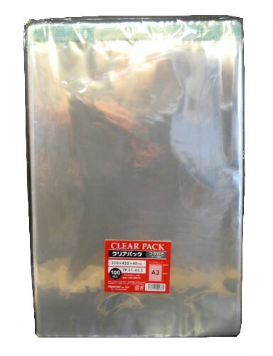 透明 ワンタッチOPP封筒TP31-43.5×1000枚 A3サイズ用 封緘テープつき
