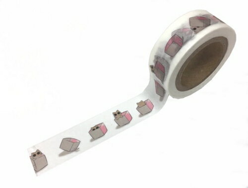 LALACHYANオリジナルデザインマスキングテープ 102002(はこねこ)