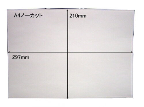 白無地 ノーカットタックシールA4×10枚 再剥離タイプ