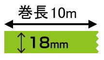樂天商城 - オリジナル印刷 マスキングテープ マスキングデジテープ18mm×10m×6巻
