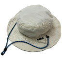 モンベル mont-bell リバーシブル ハット 帽子 SUN HAT ホワイト ネイビー グリーン(バイカラー) 中古Aランク