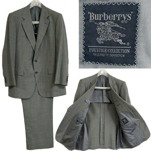 バーバリーズ BURBERRYS スーツ ジャケット /スラックス メンズ グレー 毛ウール100% WOOL&MOHAIR ポリエステル100% 中古SAランク バーバリーズ BURBERRYS スーツ ジャケット /スラックス メンズ グレー 毛ウール100% WOOL&MOHAIR ポリエステル100% 中古SAランク