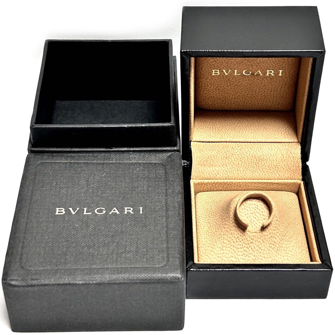 ブルガリ BVLGARI ジュエリーケース 保存箱 リング指輪用 空箱 ブラック黒 中古Aランク