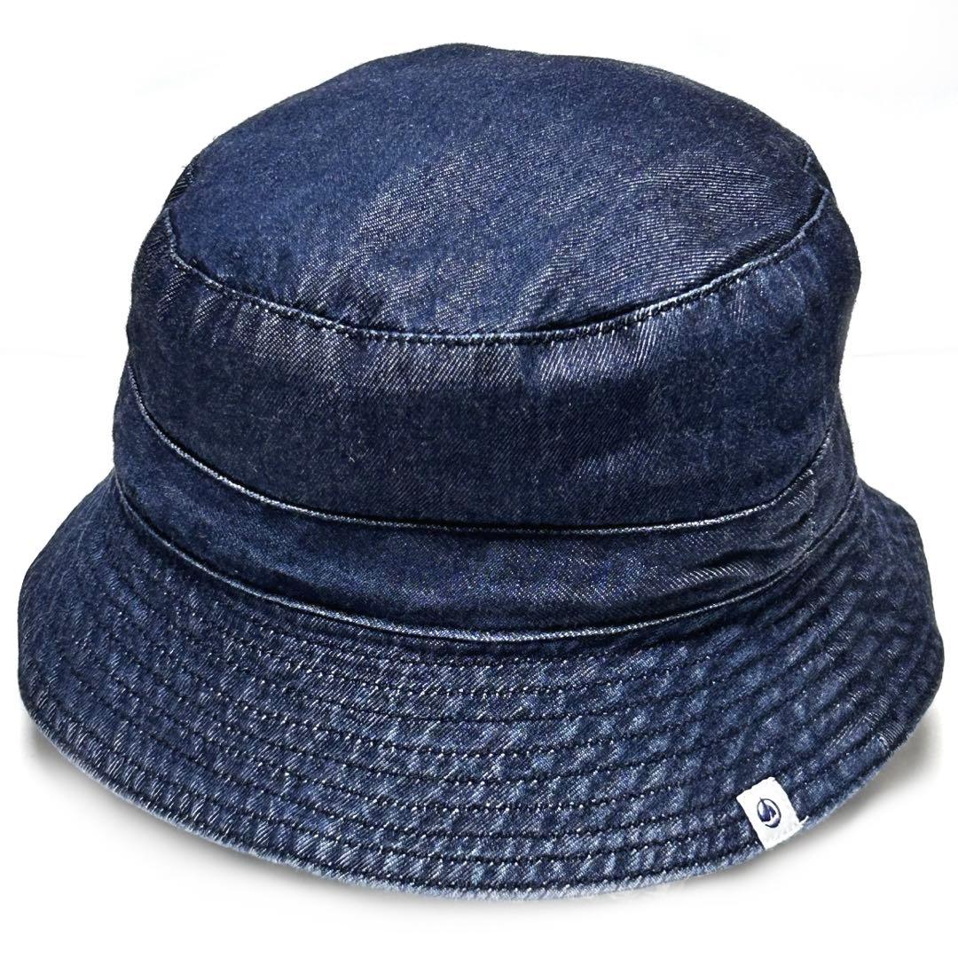 Hat - プチバトー Petit Bateau キッズ・子供 帽子 ハット コットン綿デニム 軽量 ネイビー45cm コットン綿100％ 中古Aランク 子供キッズ