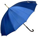 特選 マエハラ トウキョウ MAEHARA TOKYO 雨用 長傘 ステッキ ブルー キャンバス 中古ABランク メンズ レディース 8本骨