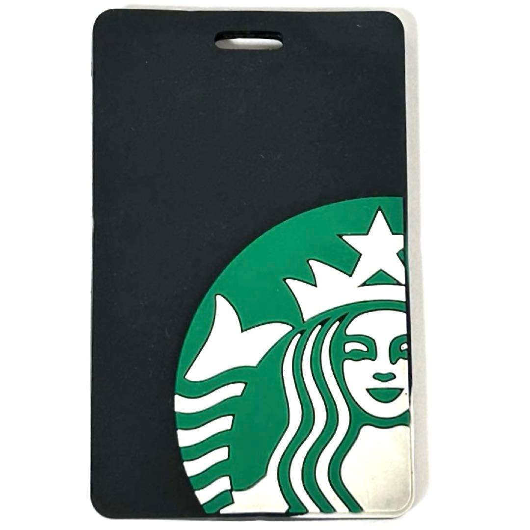スターバックス Starbucks IDカードホルダーパスケース ブラック黒 シリコン 中古ABランク レディース メンズ