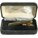 クリスチャンディオール Christian Dior ネクタイピン タイピン ゴールド シルバー メタル 中古SAランク