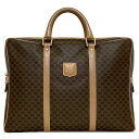 セリーヌ ビジネスバッグ ec-21562 ブラウン ベージュ マカダム 書類バッグ PVC レザー 中古 M13 CELINE ビジネスバッグ ブリーフケース...