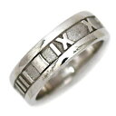 ティファニー リング シルバー アトラス 指輪 10号 Ag 925 SILVER Sランク TIFFANY&Co. ローマ数字 数字 新品 仕上げ済み ロゴ アクセサリー ジュエリー ブランドアクセ 定番 人気 レディース デザイン お洒落 高級感 上品 エレガント ブランド 本物 鑑定済み