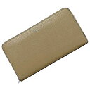 セリーヌ ラウンドファスナー 長財布 ベージュ レッド シルバー ファスナー レザー 中古 CELINE ラウンド ジップ シンプル 定番 人気 女性 レディー...