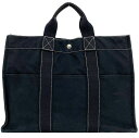 エルメス ドーヴィル トート MM ネイビー ブラック ec-20554 美品 トートバッグ キャンバス 中古 HERMES 軽い 書類 a4 シンプル 定番 人気 メンズ レディース 紺色 黒 男性 お洒落 カジュアル 通勤 通学 ビジネス 仕事 高級感 上品 ブランド 本物 鑑定済み(4)