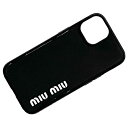 ミュウミュウ iPhone カバー ec-22473 ブラック 5ZH162 スマホ ケース ラバー 中古 miu miu ロゴ アイフォン14 専用カバー シ...