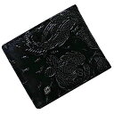 印傳屋 二つ折り 財布 ec-21750 ブラック 美品 レザー 鹿革 漆塗り 中古 INDEN YA コンパクト 折り財布 印伝 ヴィンテージ シンプル お洒落 定番 人気 小さい ミニ 革 黒 お洒落 レディース 和風 エレガント 女性 レトロ 高級感 上品 ブランド 本物 鑑定済み(4)