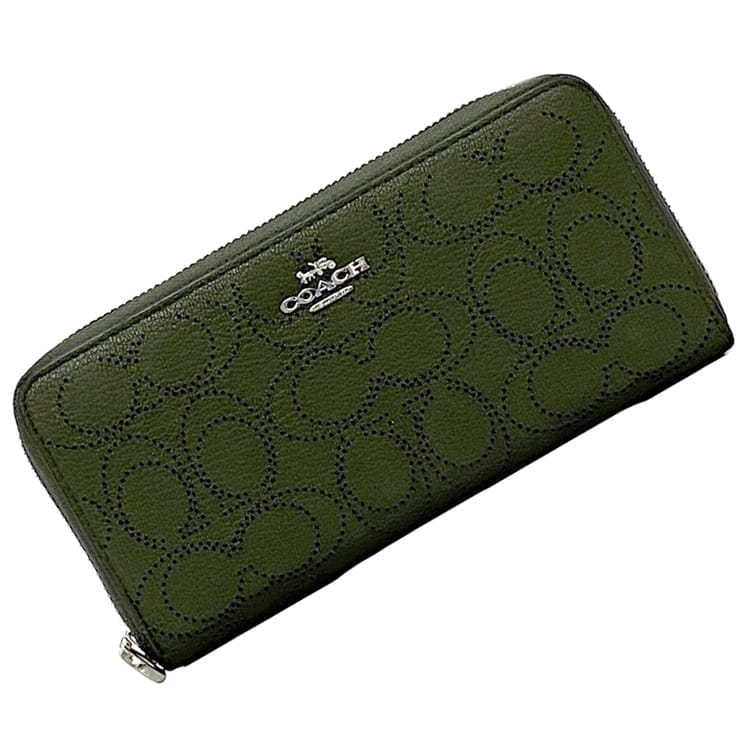 COACHダークグリーン レザー 長財布 楽天市場】コーチ 財布 緑(財布・ケース|バッグ・小物