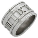 ティファニー リング シルバー アトラス ec-20003 指輪 #9 新品 仕上げ済み Ag 925 SILVER Sランク TIFFANY&Co. ジュエリー アクセサリー ローマ数字 数字 幅広 男女兼用 男性 女性 人気 上品 ファッショ小物 シンプル 高級感 ブランド 本物 鑑定済み