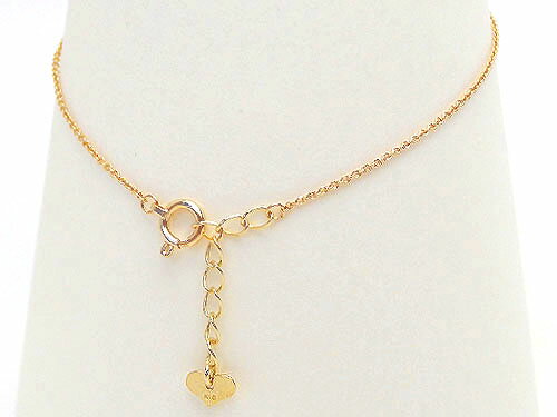 送料無料 イエローゴールド K10 ブレスレット 10K 10金 金無垢 地金 ゴールド あずき チェーン レディース ギフト 【誕生日記念日】 クリスマス プ...