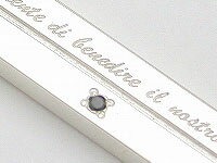 メッセージネックレス シルバーアクセサリー 刻印無料 名入れ ブラックダイヤモンド シンプル メンズ レディース ギフト 誕生日 記念日 プレゼント バレンタイン格安通販　バレンタイン　人気　ランキング