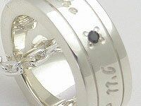 メッセージネックレス シルバーアクセサリー 刻印無料 名入れ ブラックダイヤモンド シンプル メンズ レディース ギフト 誕生日 記念日 プレゼント バレンタイン格安通販　バレンタイン　人気　ランキング