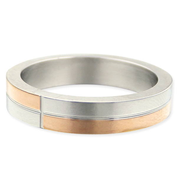 リング 指輪 名入れ サージカルステンレス コンビカラー ピンク レディース 女性 ファッション ランキング ギフト 錆びない 錆びない LAE ラアモーレエテ...