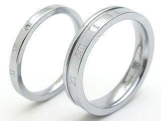 ペアリング リング 指輪 ダイヤモンド 刻印 名入れ 金属アレルギー ローマ数字 アトラス 結婚記念日 マリッジリング …