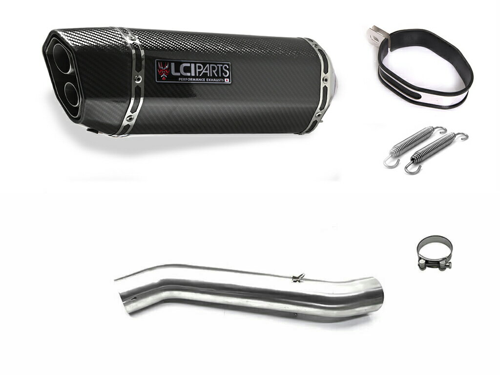 ホンダ CBR600F4i 2001-2006 PC35 LCIPARTS LCI ツインエンド カーボン スリップオン マフラー