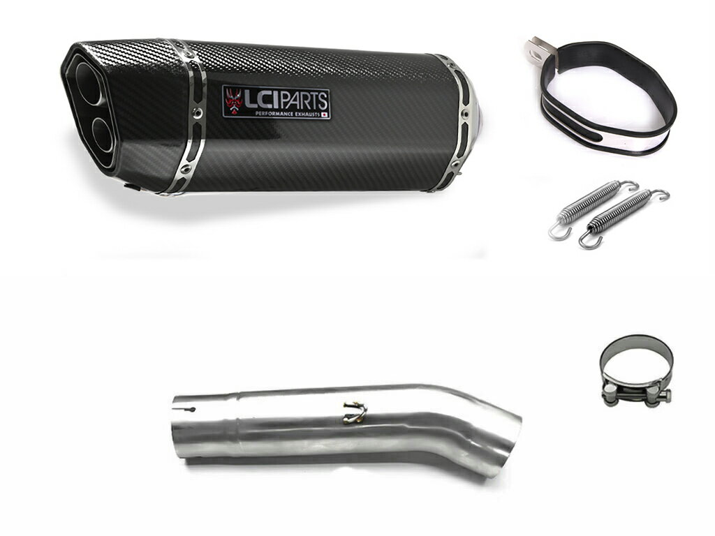 スズキ GSX-R600 GSX-R750 2011-2021 LCIPARTS LCI ツインエンド カーボン スリップオン マフラー