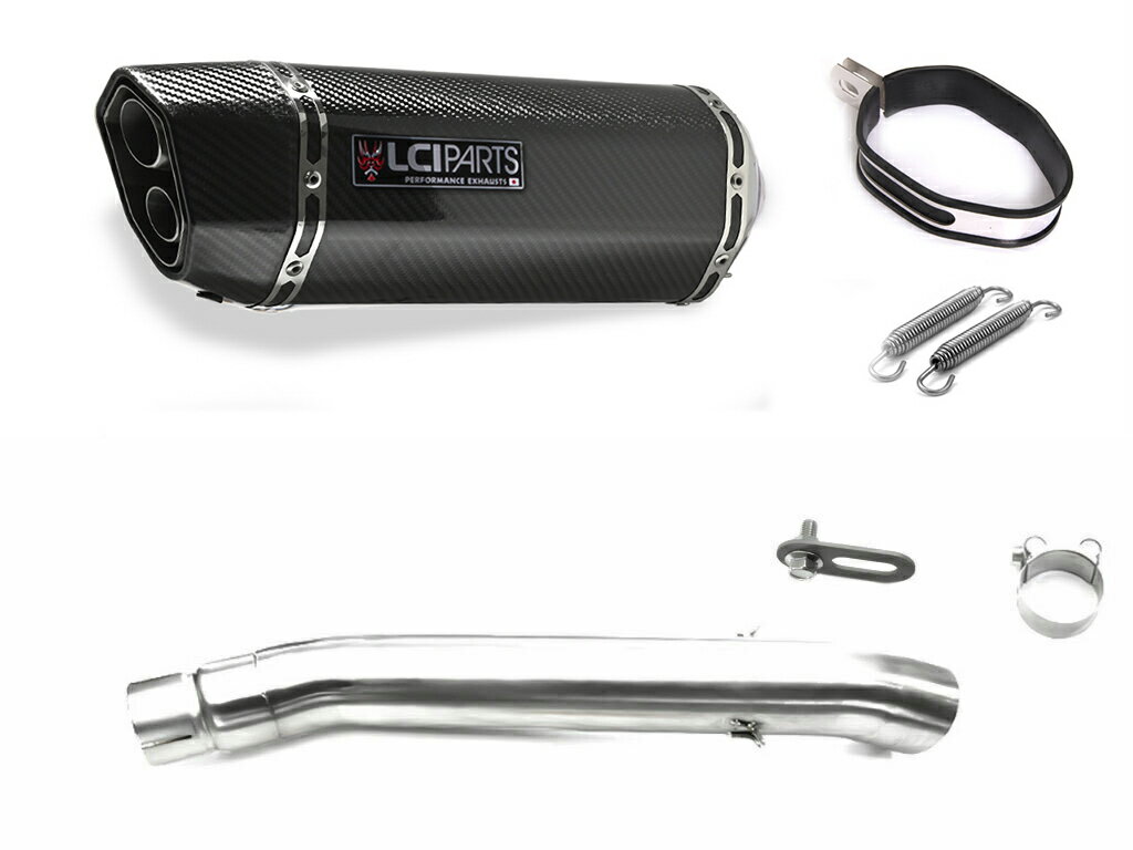 スズキ バンディット400 BANDIT400 GK7AA LCIPARTS LCI ツインエンド カーボン スリップオン マフラー