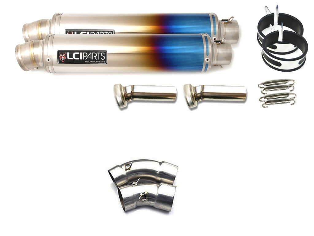 DUCATI MONSTER1100/796/696 モンスター LCIPARTS LCI ラウンドフルチタン スリップオン マフラー