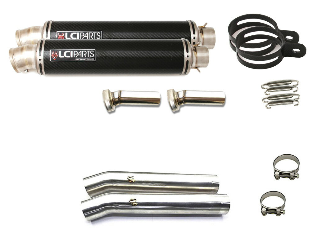 ホンダ CB1100 / EX 2017-2019 LCIPARTS LCI ラウンドチタンカーボン スリップオン マフラー