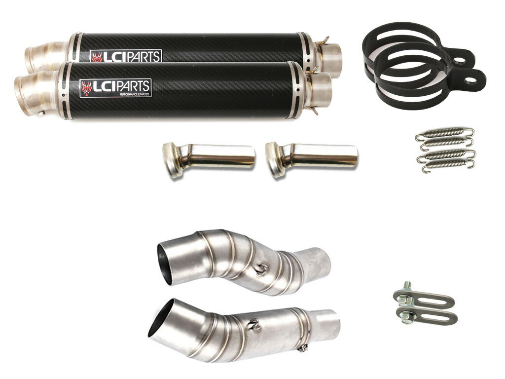 カワサキ Z1000 2010-2019 LCIPARTS LCI ラウンドチタンカーボン スリップオン マフラー