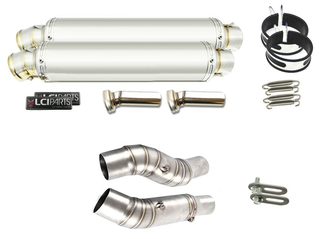 カワサキ Z1000 2010-2019 LCIPARTS LCI ラウンドステンレス スリップオン マフラー