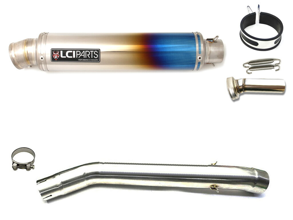 カワサキ ZX6R ZX-6R 2003-2004 LCIPARTS LCI ラウンドフルチタン スリップオン マフラー