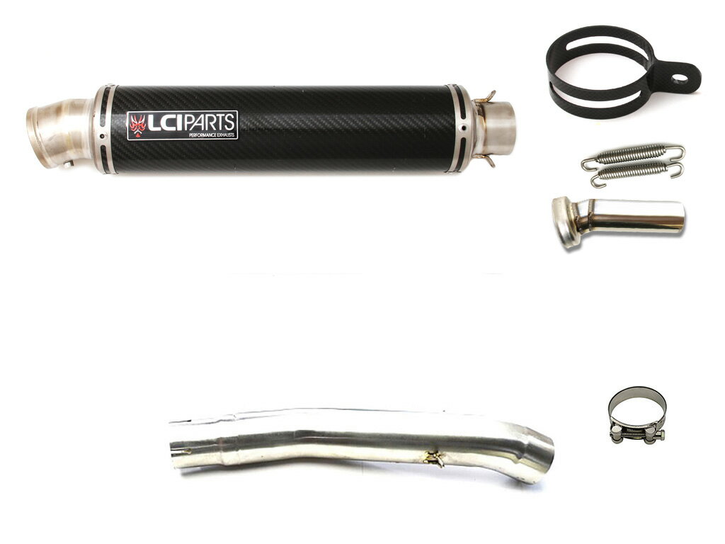 スズキ GSX-R1000 K1K4 2001-2004 LCIPARTS LCI ラウンドチタンカーボン スリップオン マフラー