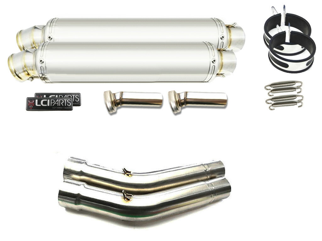 スズキ GSX-R1100 1989-1992 LCIPARTS LCI ラウンドステンレス スリップオン マフラー