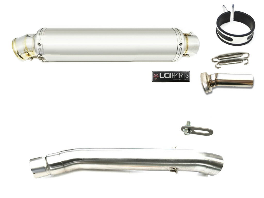 スズキ RF400R/RV 1993-2000 LCIPARTS LCI ラウンドステンレス スリップオン マフラー