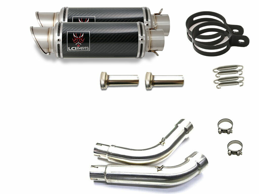 ホンダ VTR1000SP2 RVT1000R RC51 SP2 LCIPARTS LCI ショートカーボン スリップオン マフラー