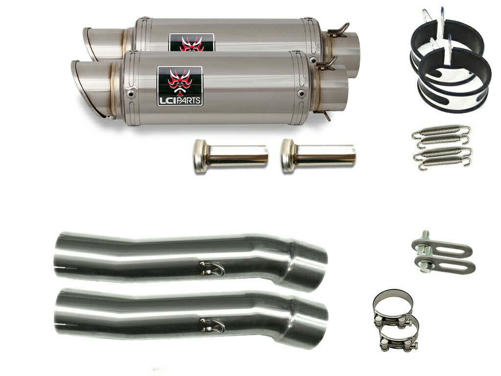 カワサキ GPZ900R 1984-2003 LCIPARTS LCI ショートステンレス スリップオン マフラー