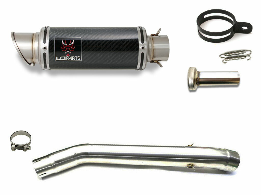 カワサキ ZX6R ZX-6R 2003-2004 LCIPARTS LCI ショートカーボン スリップオン マフラー