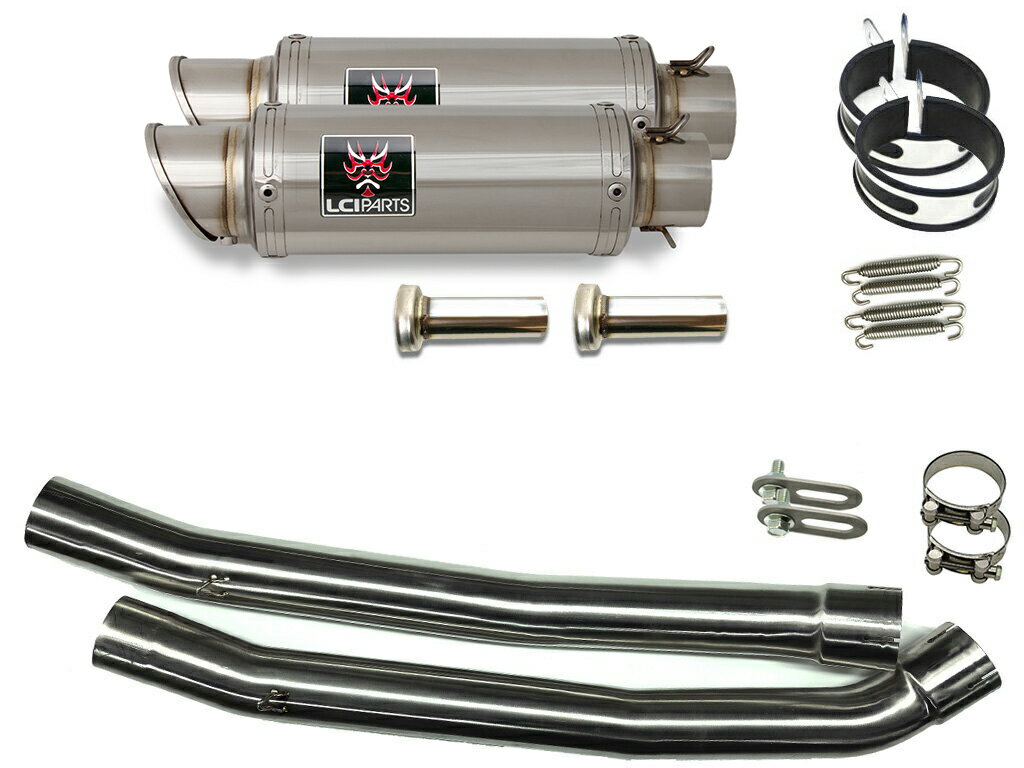 カワサキ ZX-14 ZZR1400 ZX14 2006-2007 LCIPARTS LCI ショートステンレス スリップオン マフラー