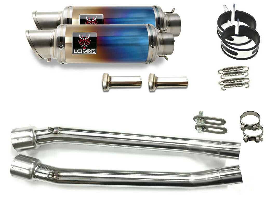 カワサキ ZZR250 1990-2007 LCIPARTS LCI ショートフルチタン スリップオン マフラー