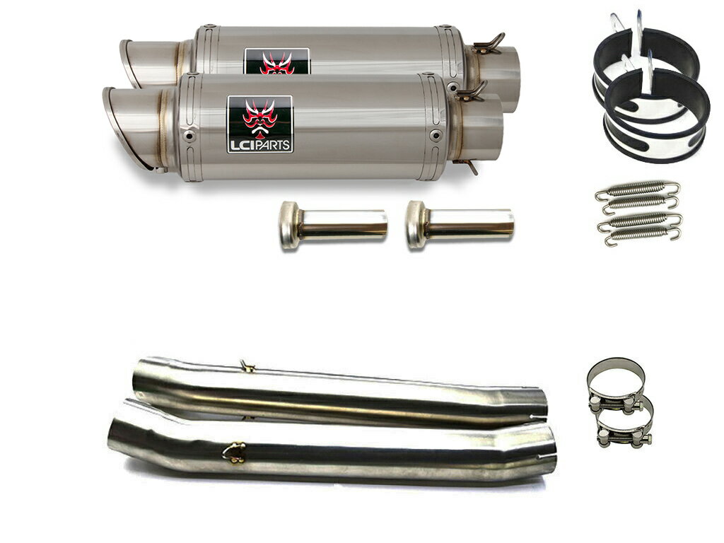 スズキ GSX1400 2001-2004 LCIPARTS LCI ショートステンレス スリップオン マフラー