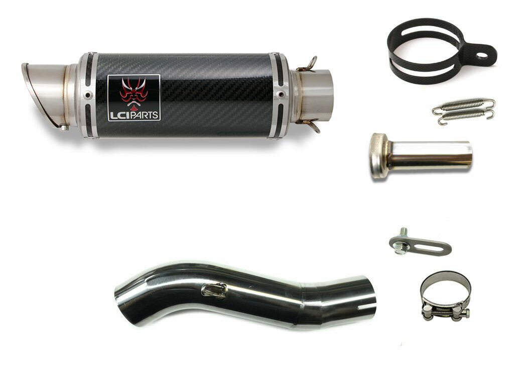 スズキ GSX-R600 GSX-R750 2008-2010 LCIPARTS LCI ショートカーボン スリップオン マフラー