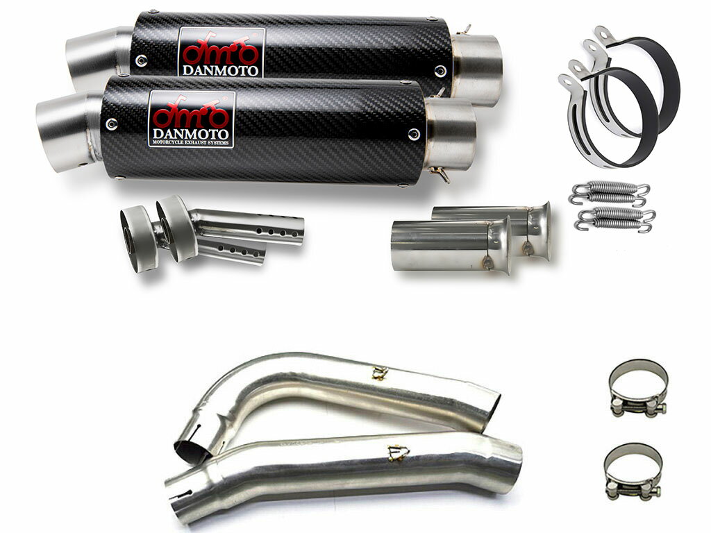 ホンダ VTR1000F Firestormファイアーストーム DANMOTO カーボン スリップオン マフラー