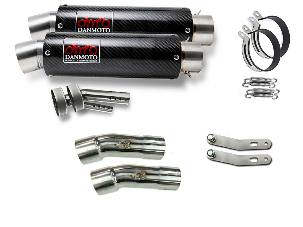 Mufflers - ヤマハ V-MAX1700 2009-2020 DANMOTO カーボン スリップオンマフラー