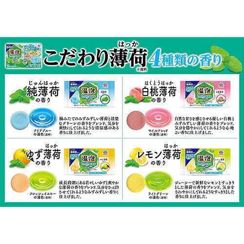【目玉特価】LB34 アース製薬 温泡(ONPO)入浴剤 さっぱり炭酸湯 こだわり薄荷 12錠...