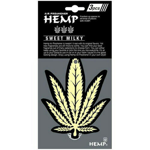 BP57 newarX HEMP エアーフレッシュナー スウィートミルキー 3枚入 【AP】