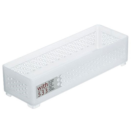 【楽天スーパーSALE 期間限定 衝撃価格】CB65 イノマタ化学 ウィズ 533 細長 ナチュラル 収納ケース