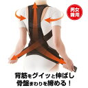 CK38 ニーズ Dr.PRO グイッと伸びる背筋ベルト Lタイプ 身長160〜175cm ブラック【AP】(4)