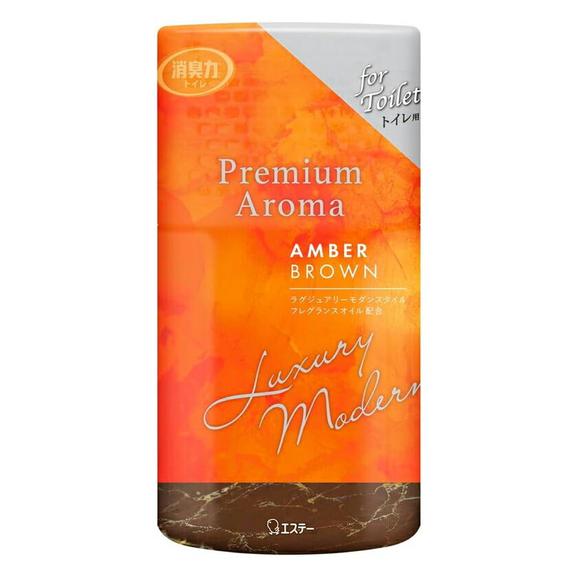 【楽天スーパーSALE 期間限定 衝撃価格】LK73 エステー トイレの消臭力 PremiumAroma プレミアムアロマ アンバーブラウン 400ml